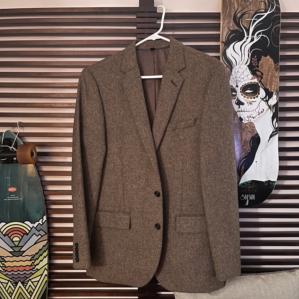 Sold on depop - Wool Herringbone Sportcoat, J. Crew Ludlow